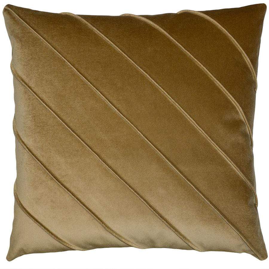 Square Feathers Briar Velvet Pillow - Harbor Pillows