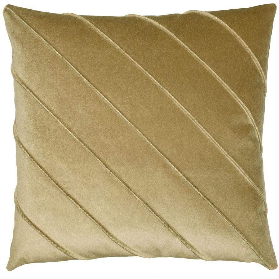 Square Feathers Briar Velvet Pillow - Harbor Pillows