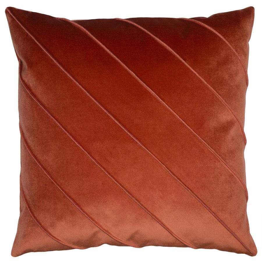 Square Feathers Briar Velvet Pillow - Harbor Pillows