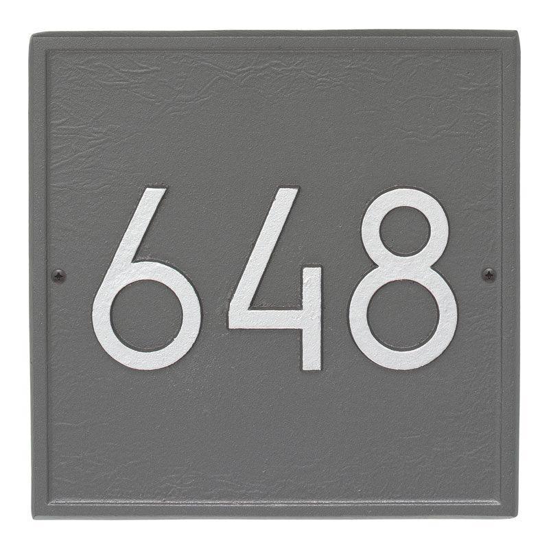 Square Personalized Wall Plaque – Available in a Variety of Colors - Address Signs & Mailboxes - The Well Appointed House