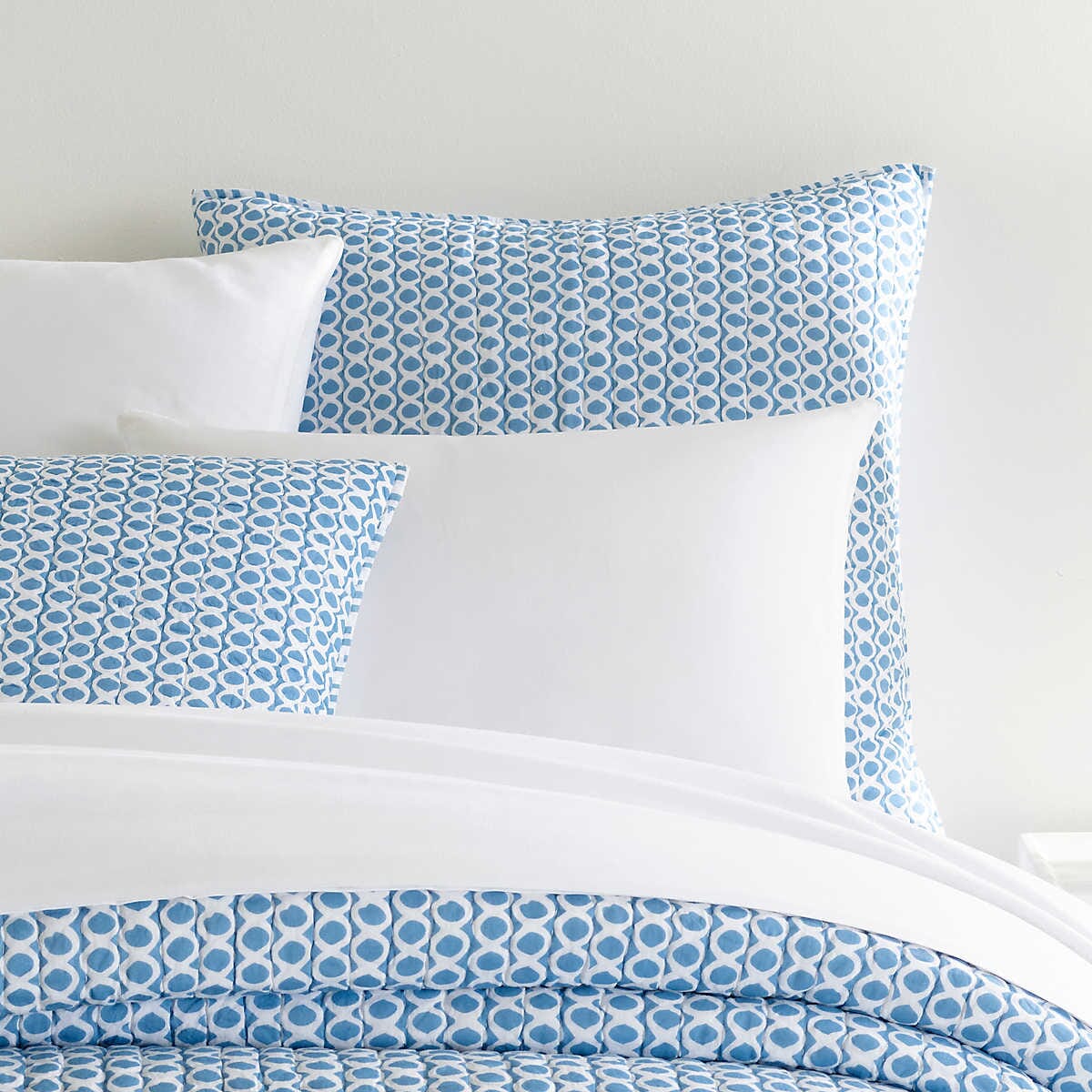 Tyler French Blue Quilted Sham