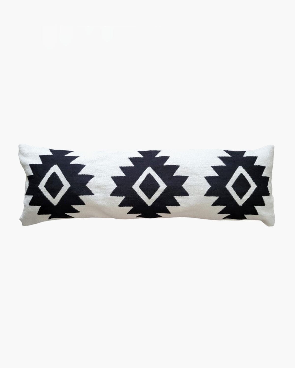 White Rima Extra Long Lumbar Pillow