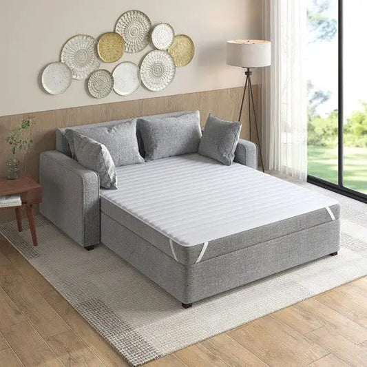 Ultra-Soft Microfiber Waterproof Sofa Bed Mattress Pad White