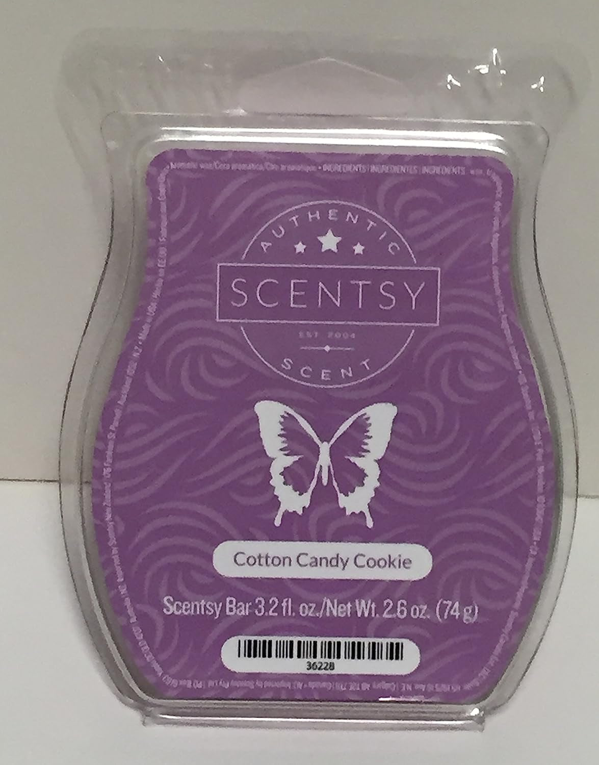 Scentsy Cotton Candy Cookie Bar Wickless Candle Tart Wax 3.2 Fl Oz, 8 Squares