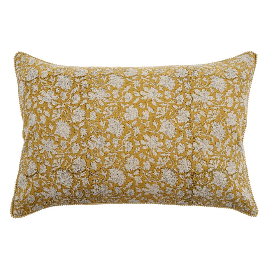 Chloe Linen Block Print Pillow