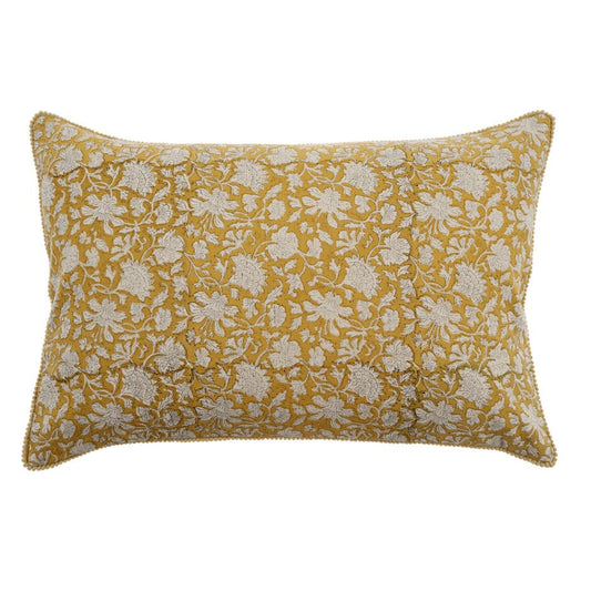 Chloe Linen Block Print Pillow