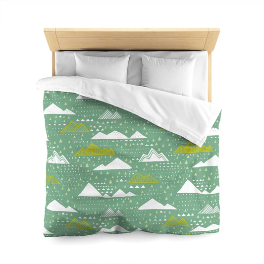 *NEW* Ultrasoft Lightweight Silky Smooth - Green Clouds Duvet Cover