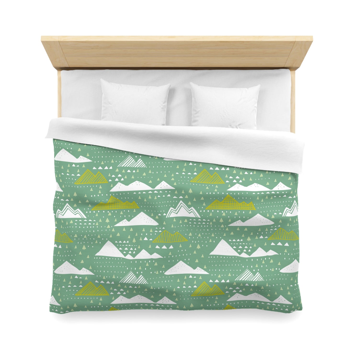*NEW* Ultrasoft Lightweight Silky Smooth - Green Clouds Duvet Cover