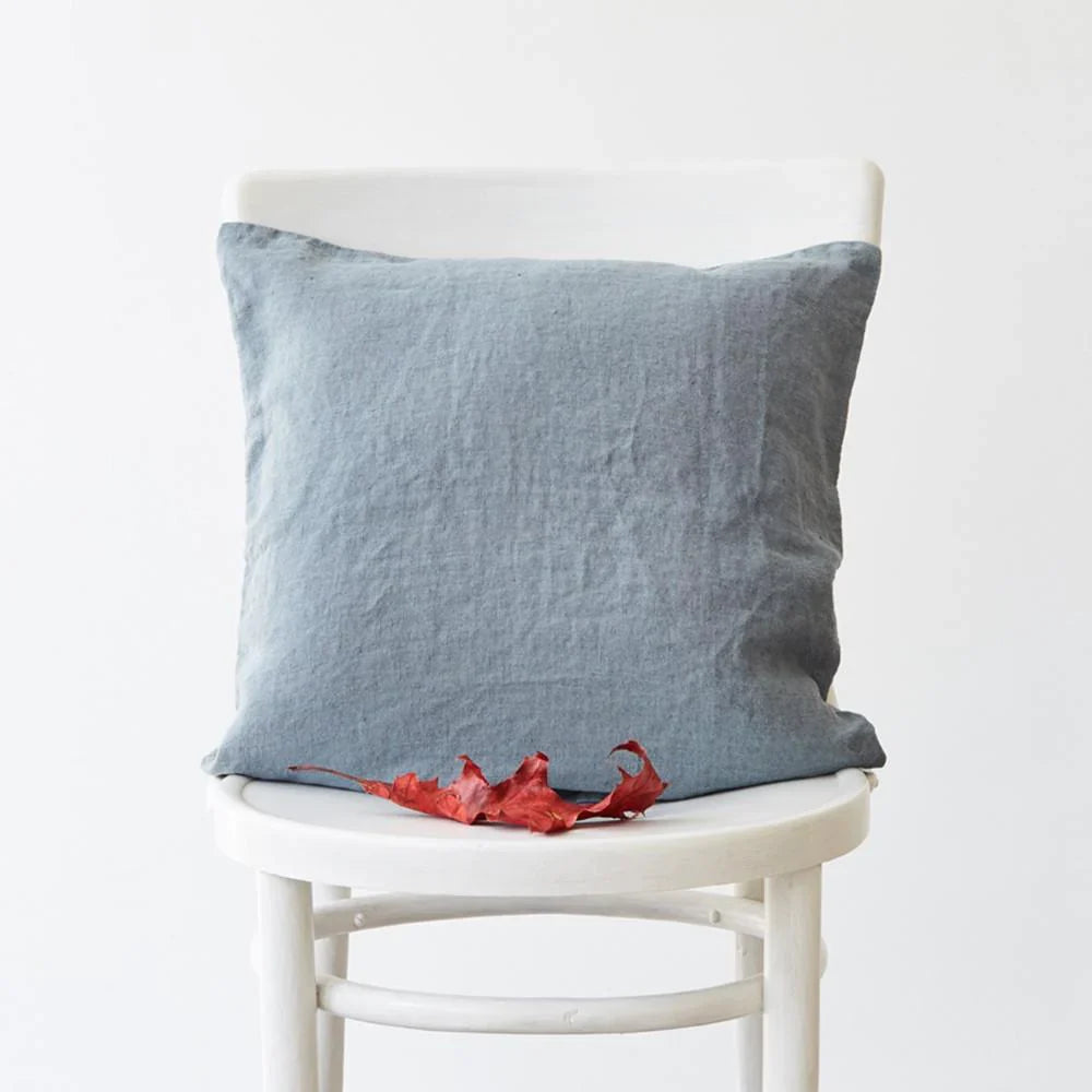 Linen 20" x 20"  Pillow | Blue Fog
