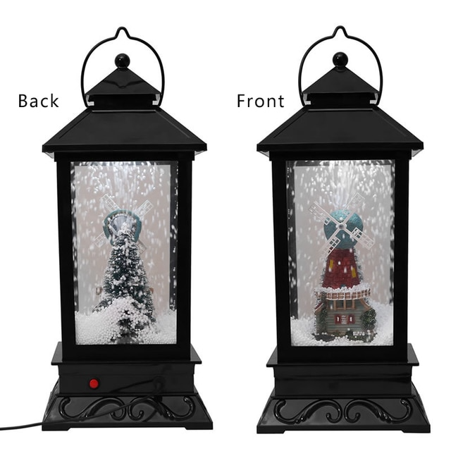 Winter Snow Music Post Lantern