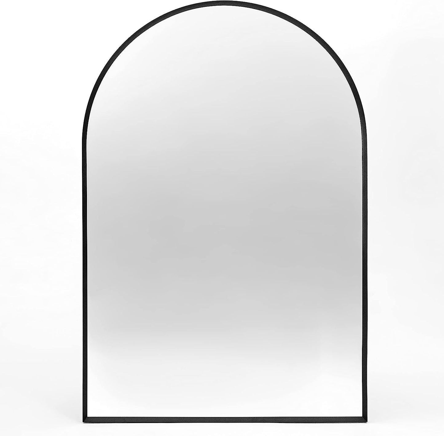 Wall Mirror 30"x20", Bathroom Mirror, Vanity Mirror, for Bathroom, Bedroom, Entryway, with Metal Frame, Modern & Contemporary Arch Top Wall Mirror (Black)