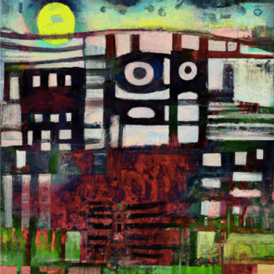 abstract landscape painting