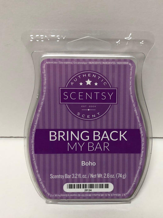 Scentsy, Boho, Wickless Candle Tart Warmer Wax Bar, 3.2 Fl Oz, 8 Squares
