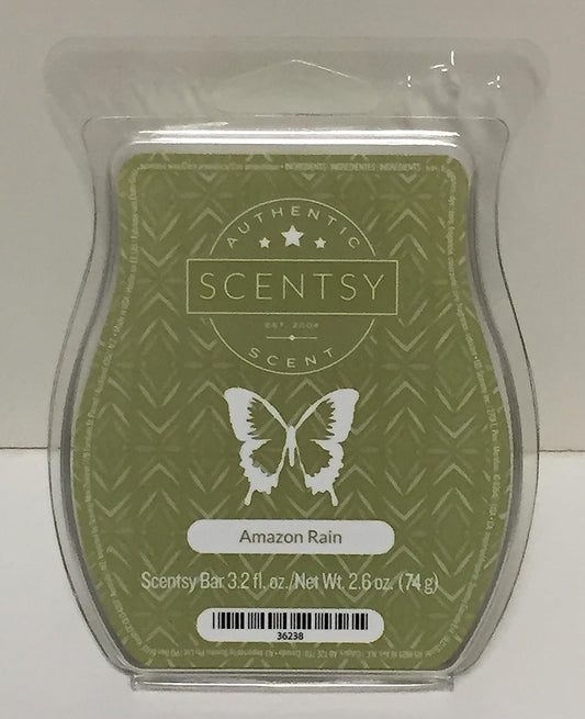 Scentsy Rain Bar Wickless Candle Tart Wax 3.2 Fl Oz, 8 Squares