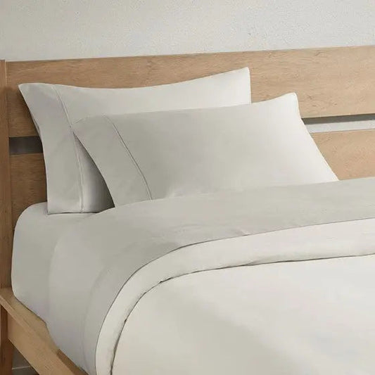 300TC 2PK BCI Cotton Pillowcase Grey Queen