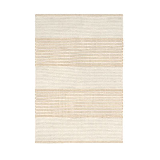Castaway Stripe Cotton Rug - Wheat