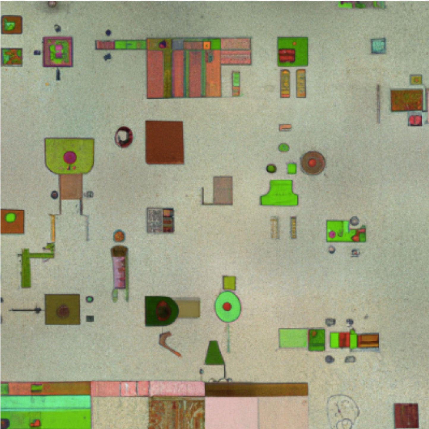 Terra Firma Abstract Landscape Art Green Abstract Wall Art