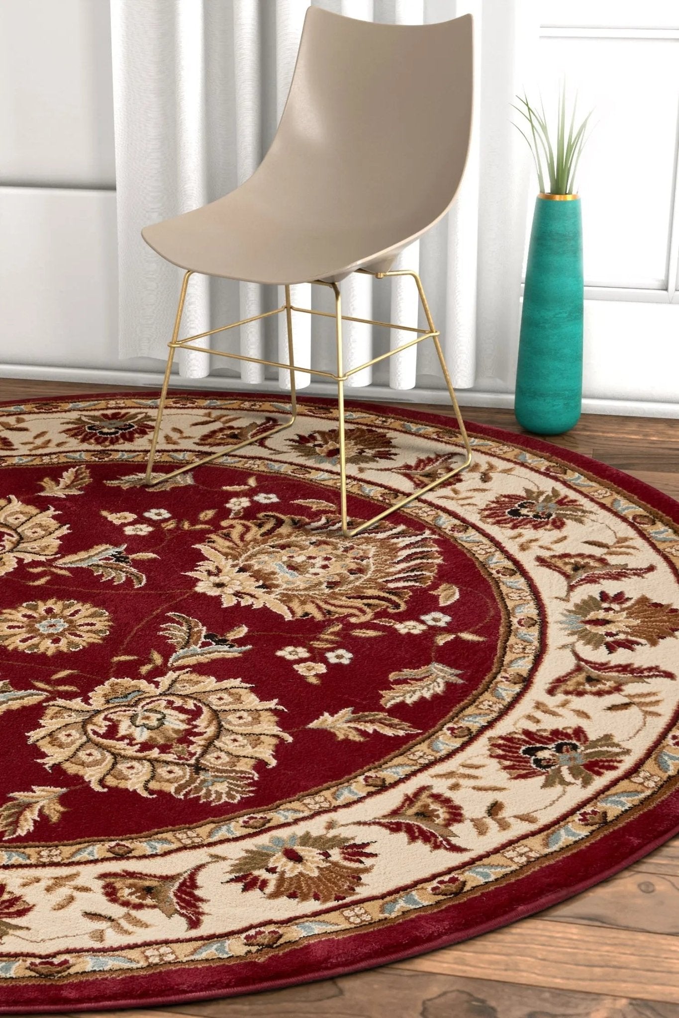 Abbasi Red Traditional Rug