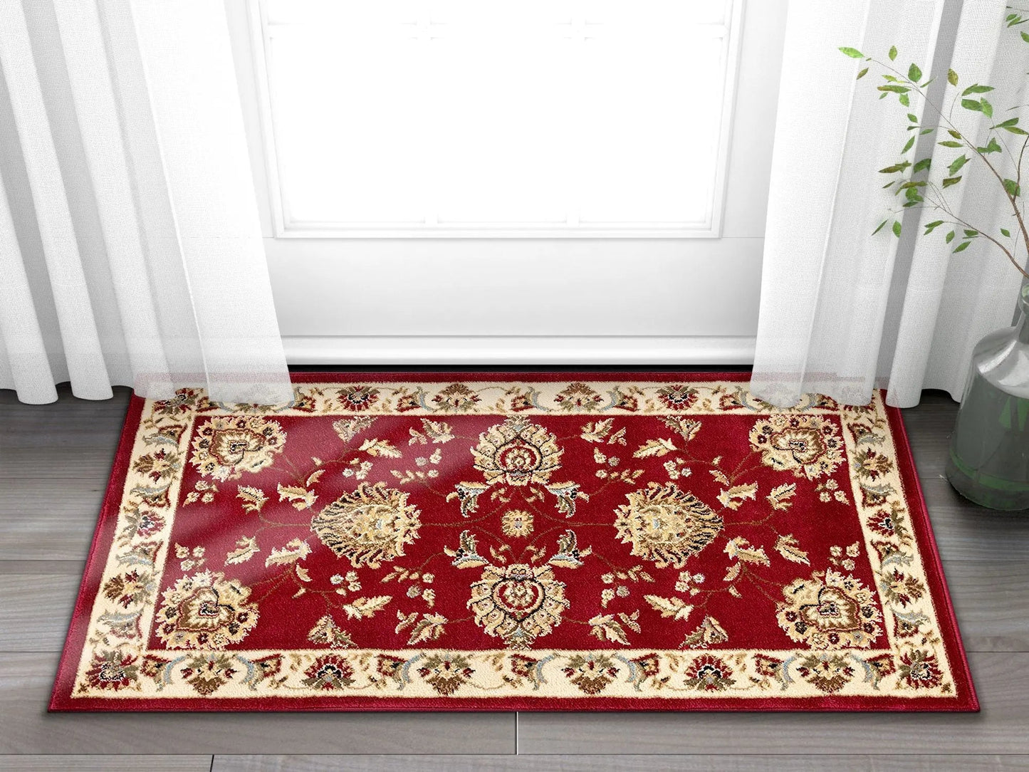 Abbasi Red Traditional Rug
