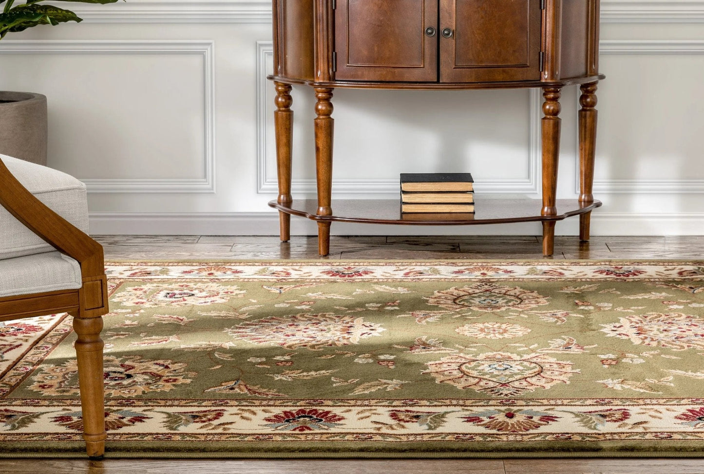 Abbasi Green Traditional Rug