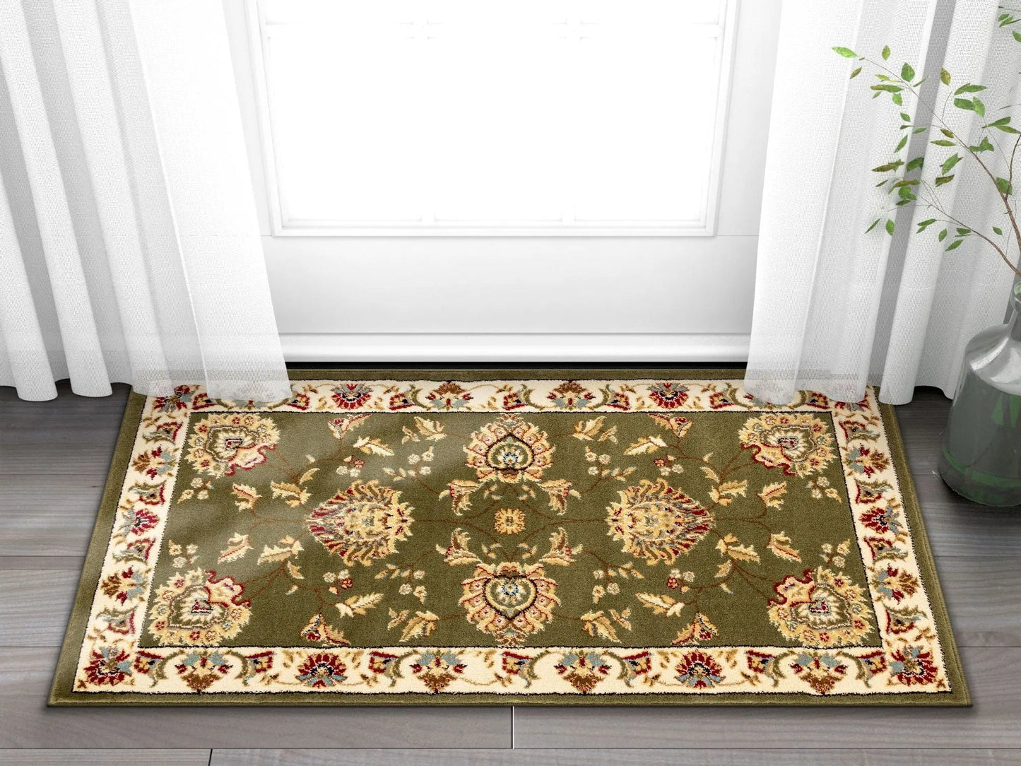 Abbasi Green Traditional Rug