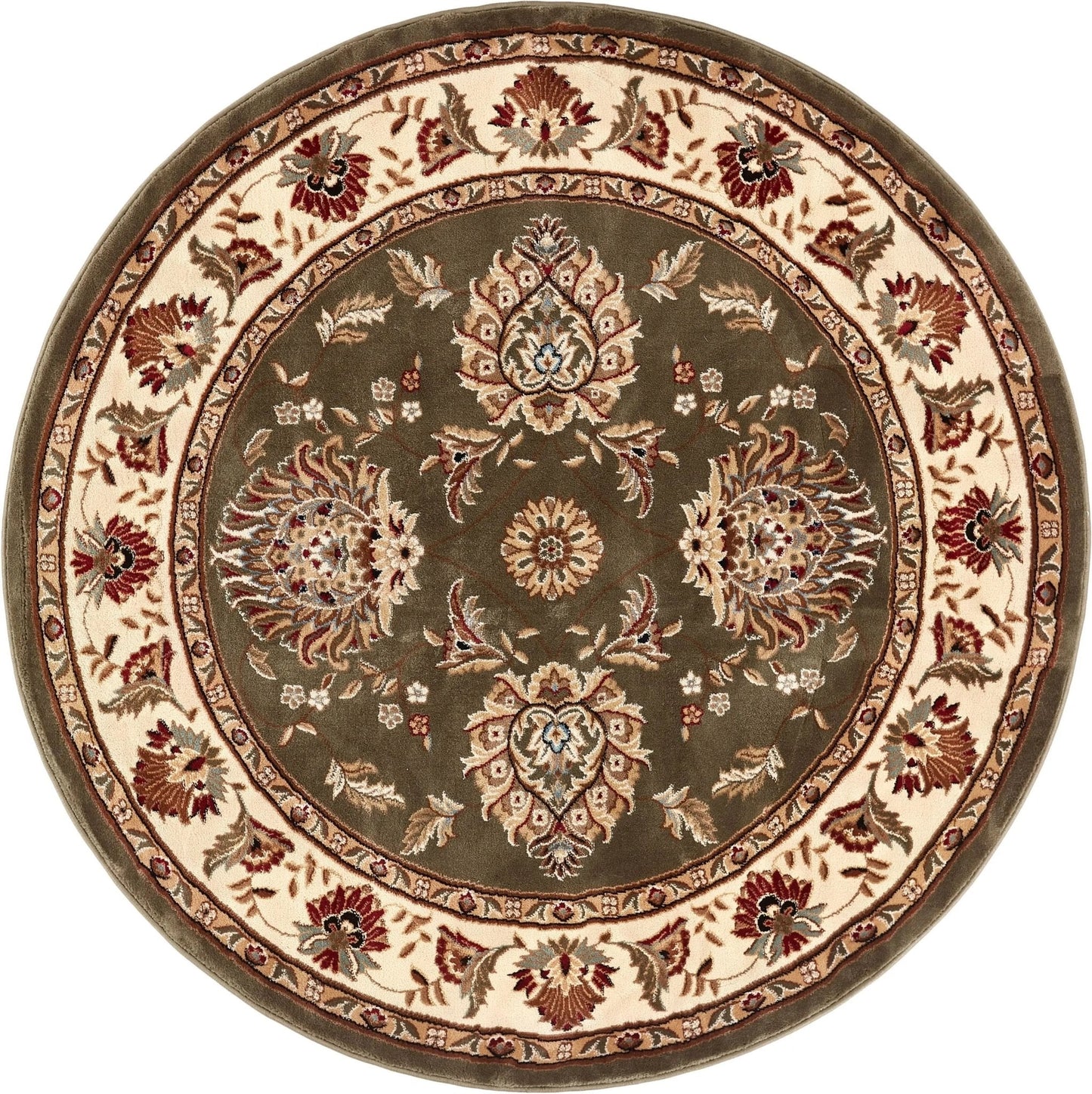 Abbasi Green Traditional Rug