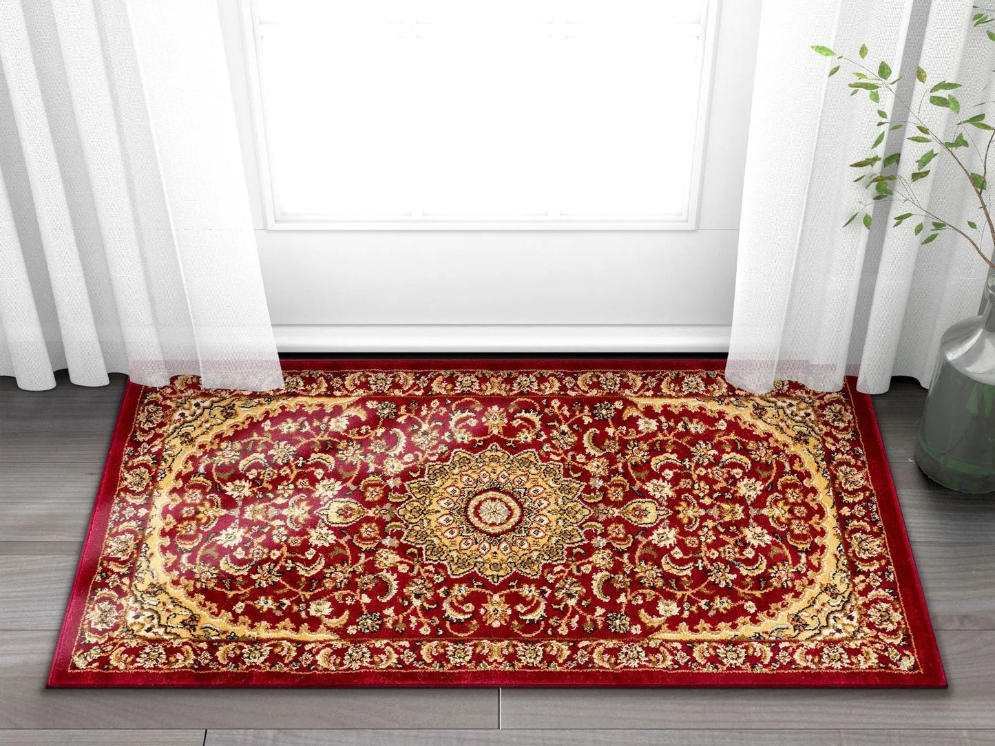 Aviva Red Traditional Rug