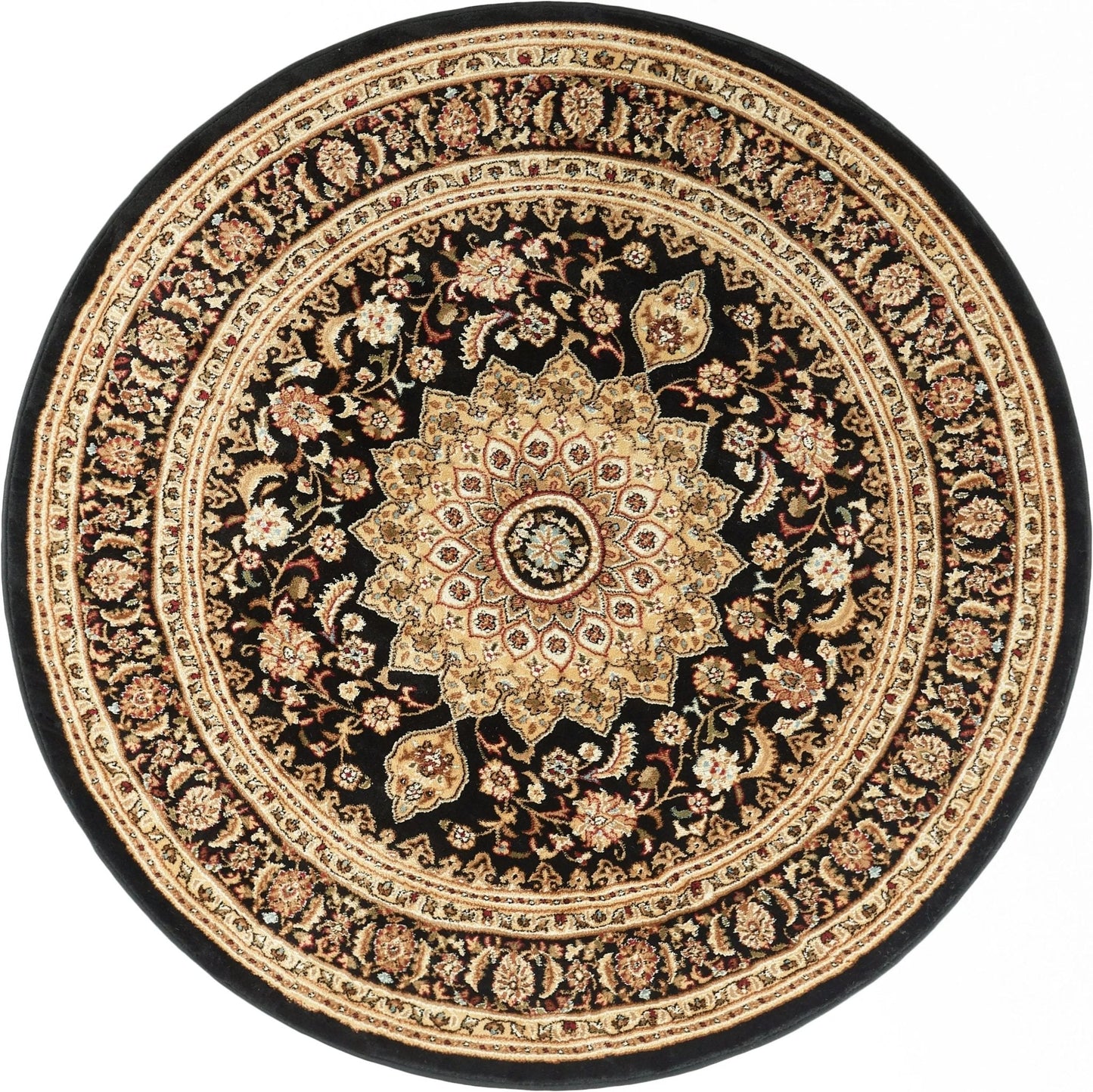 Aviva Black Traditional Rug