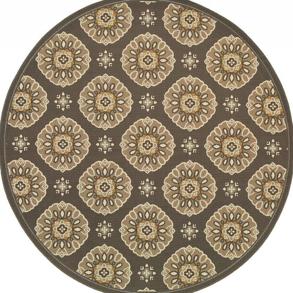 2' X 8' Gray Moroccan Indoor Outdoor Area Rug