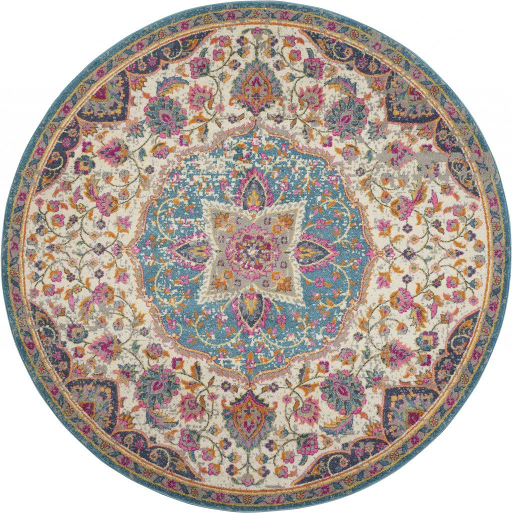 2' X 3' Pink And Green Dhurrie Area Rug