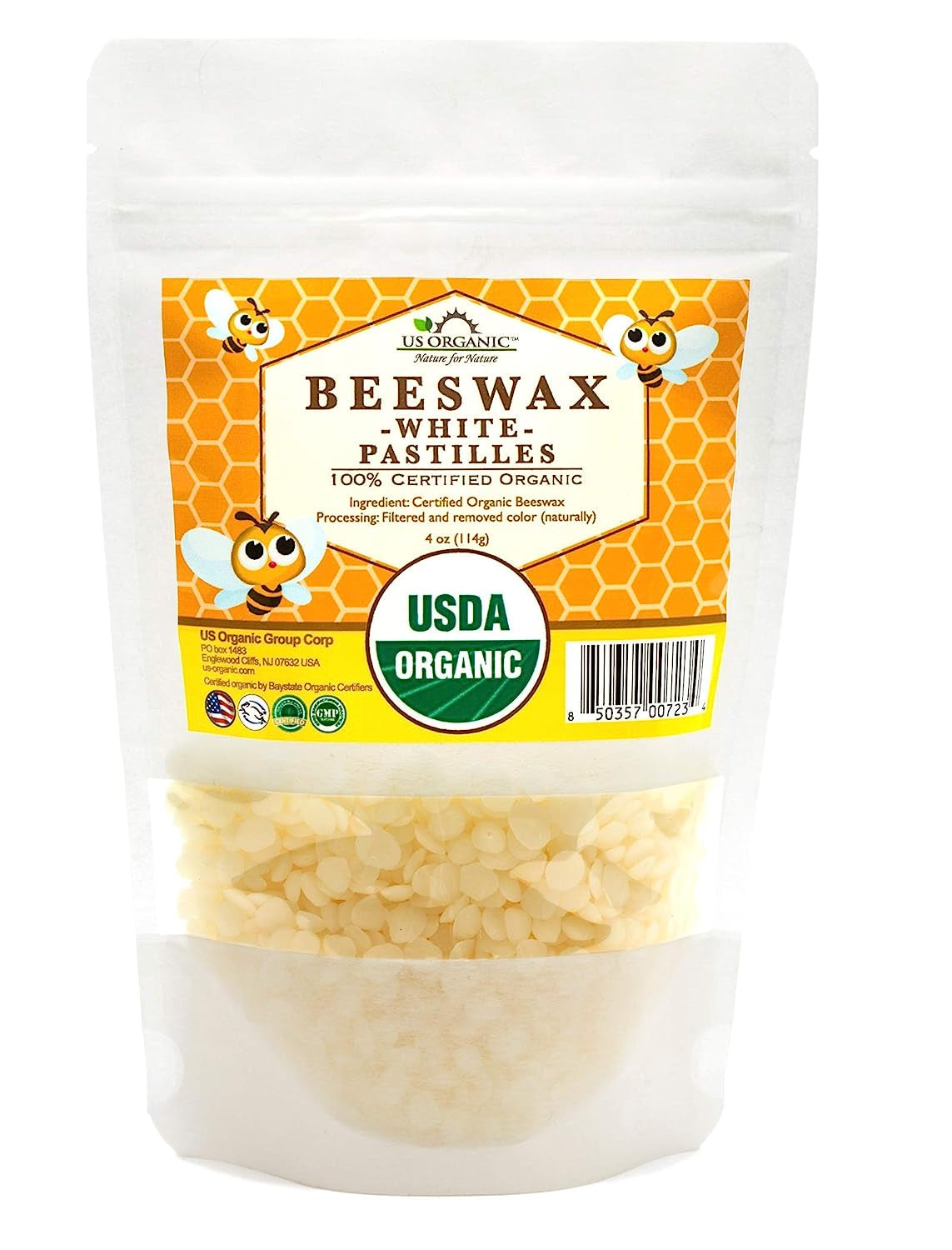 US Organic Beeswax 100% Pure White Pastilles, USDA Certified, for DIY Candle, Lip Balm, Body Cream, Lotion, Deodorant, Crayon, and Many More Uses. 8 Oz (Medium) Home & Garden > Decor > Home Fragrances > Wax Tarts US Organic Group Corp White 4 Ounce (Small)