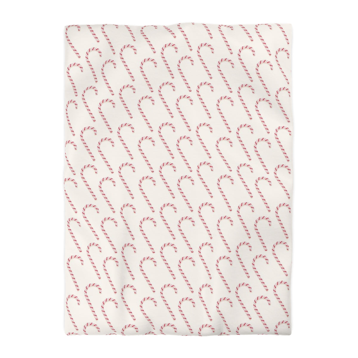 Candy Cane Duvet Cover, Holiday Christmas Xmas Bedding Queen King Full Twin XL Microfiber Designer Bed Quilt Bedroom Starcove Fashion