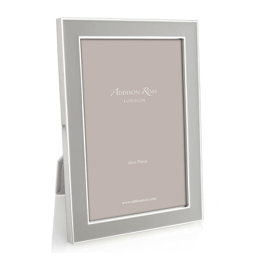 Chiffon Enamel 4" x 6" Picture Frame with Silver Trim - 1 Each