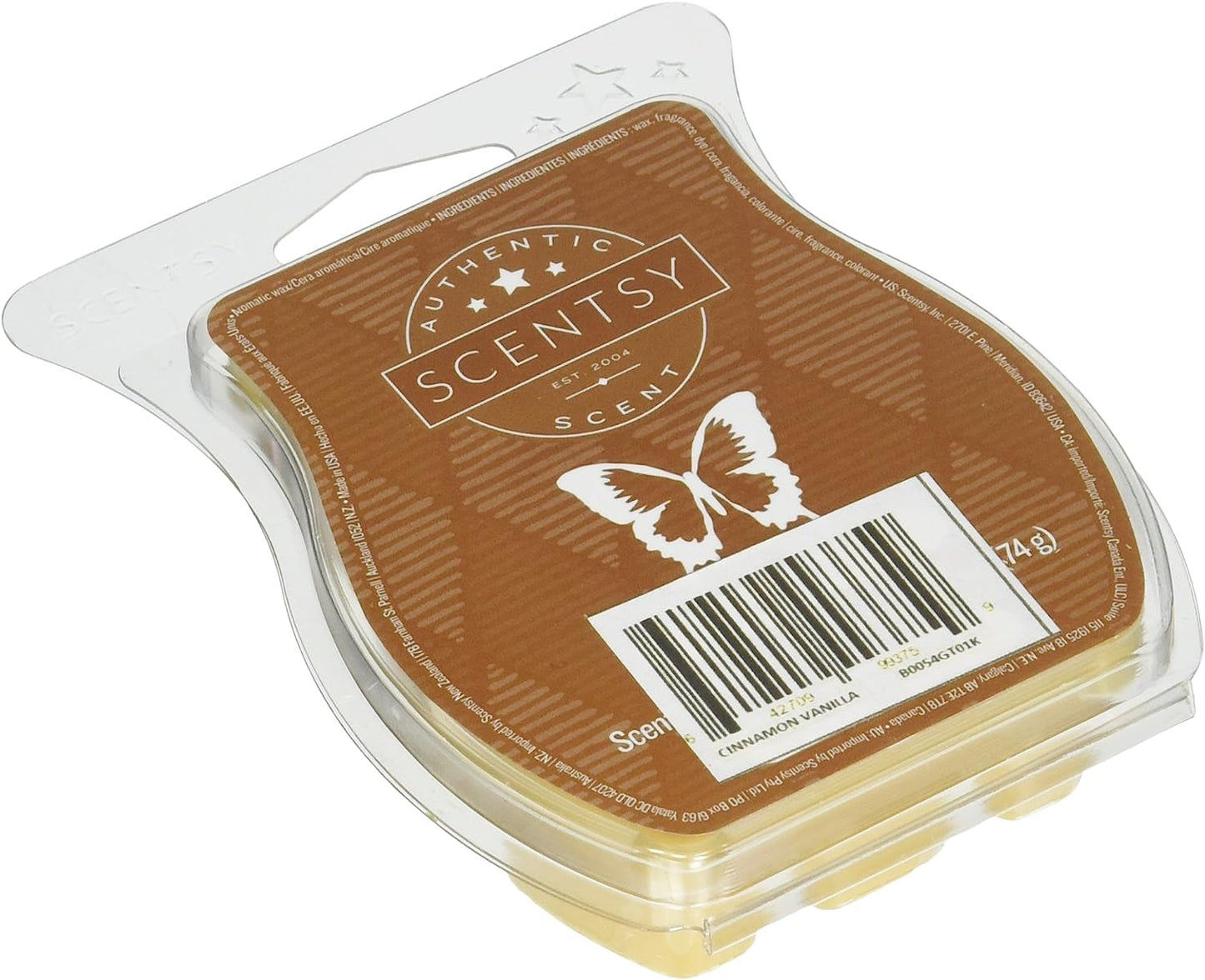 1 X Skinny Dippin' Scentsy Bar Wickless Candle Tart Warmer Wax 3.2 Fl Oz, 8 Squares Home & Garden > Decor > Home Fragrances > Wax Tarts Scentsy Cinnamon Vanilla