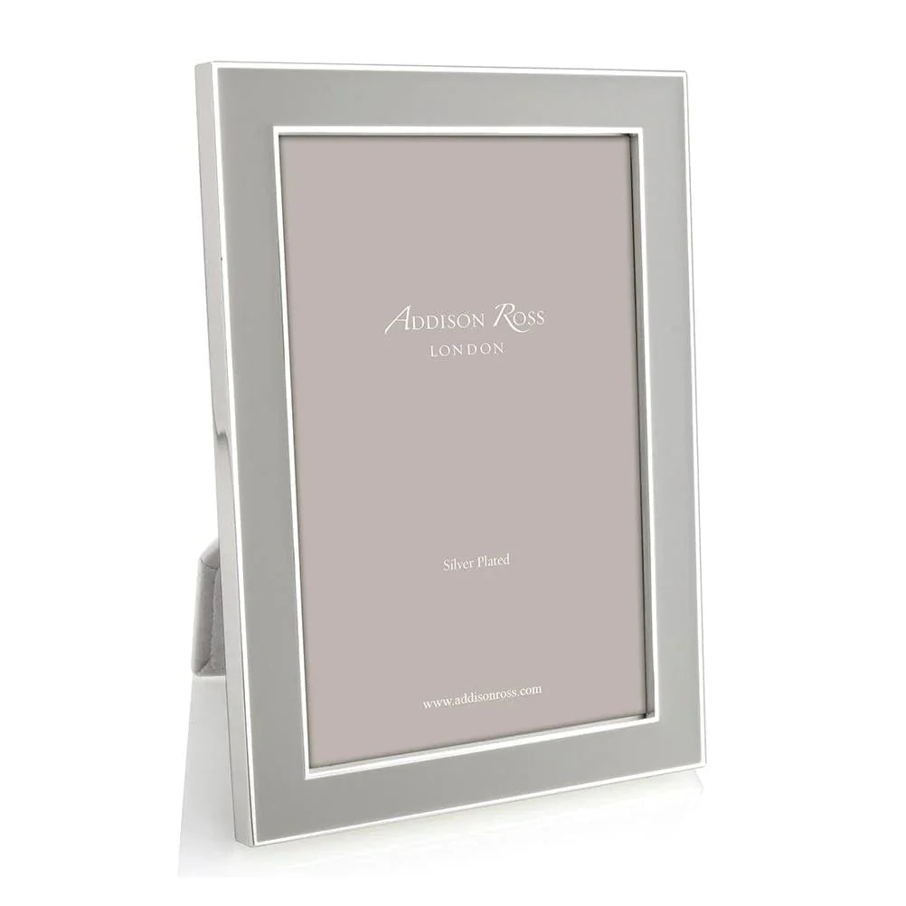 Chiffon Enamel 5" x 7" Picture Frame with Silver Trim - 1 Each