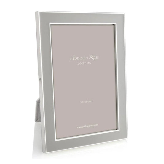 Chiffon Enamel 5" x 7" Picture Frame with Silver Trim - 1 Each
