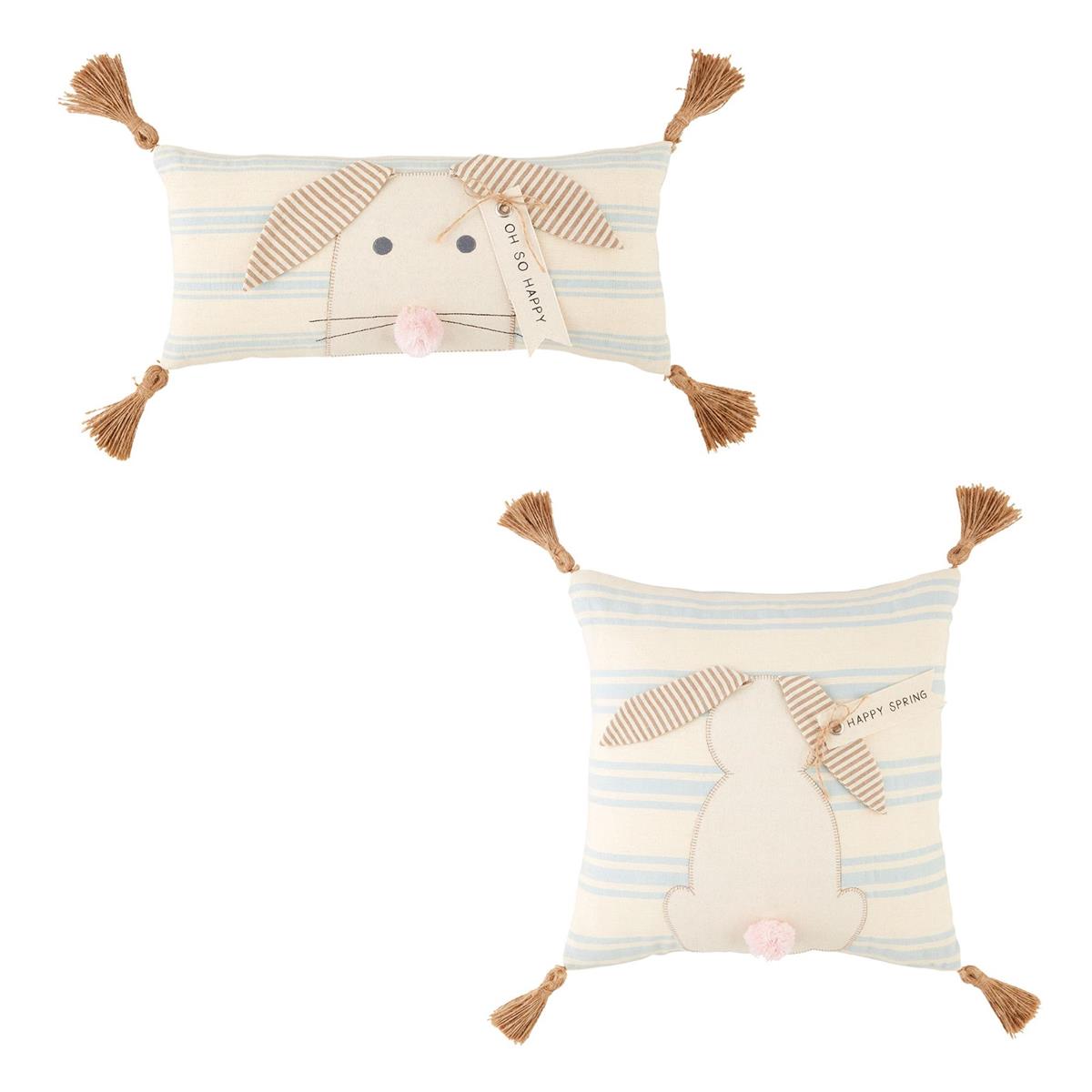 Bunny Striped Pillows