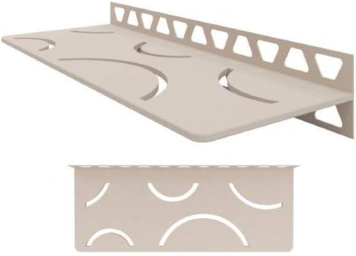 Schluter Systems Wall Shelf-W - Curve Design - Cream - (SWS1D6TSC) Kerdi-Line Shower Acessory