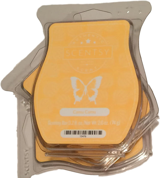 Scentsy, Camu Camu, Wickless Candle Tart Warmer Wax 3.2 Oz Bar, 3-Pack (3)