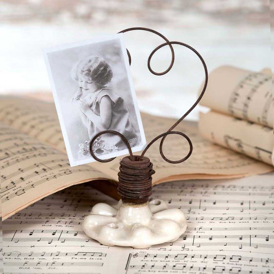 Vintage Drawer Pull Photo Holders Set of 2