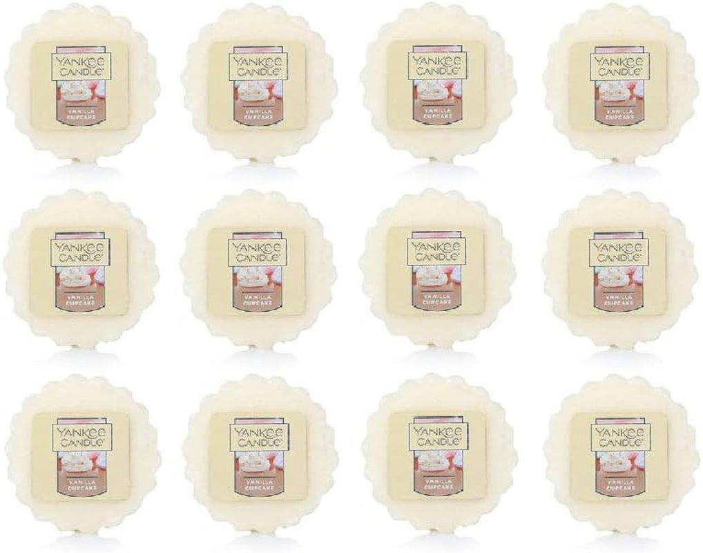 Yankee Candle Bundle of 12 Vanilla Cupcake Tarts Wax Melts