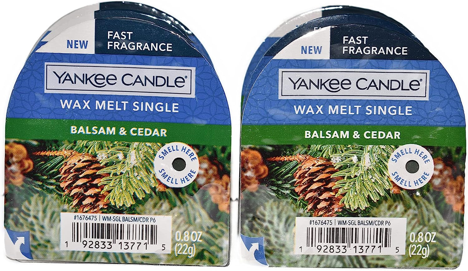 Yankee Candle Lot of 6 Winter Holiday Tarts Wax Melt Singles (Warm Luxe Cashmere) Home & Garden > Decor > Home Fragrances > Wax Tarts yankee candle Balsam & Cedar