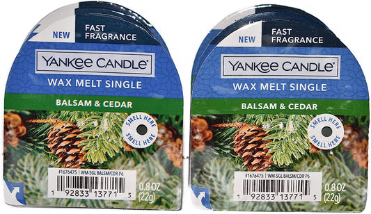 Yankee Candle Lot of 6 Winter Holiday Tarts Wax Melt Singles (Warm Luxe Cashmere) Home & Garden > Decor > Home Fragrances > Wax Tarts yankee candle Balsam & Cedar