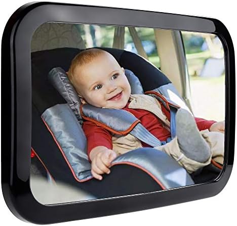 Zacro Baby Car Mirror, Shatter-Proof Acrylic Baby Mirror, Rearview Baby Mirror-Easily to Observe The Baby's Every Move, Rear Facing Car Seat Mirror Safety and 360 Degree Adjustability
