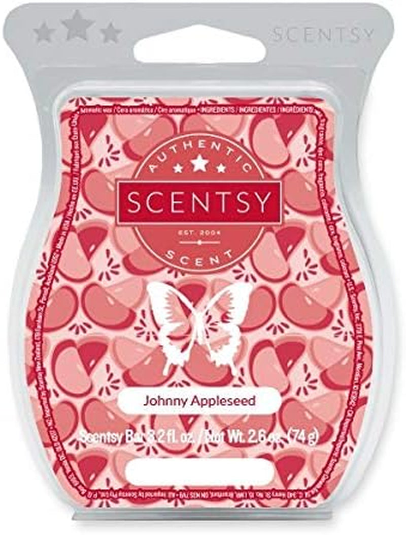 Scentsy Johnny Appleseed Wax Tart for Warmer 3.2 Oz Bar