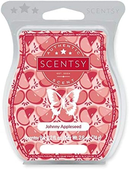 Scentsy Johnny Appleseed Wax Tart for Warmer 3.2 Oz Bar