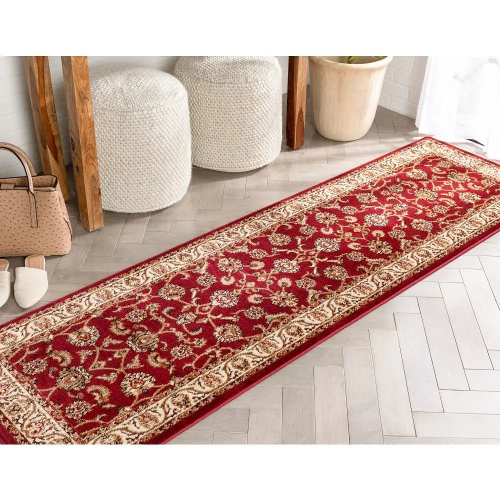 Sarouk Red Traditional Rug