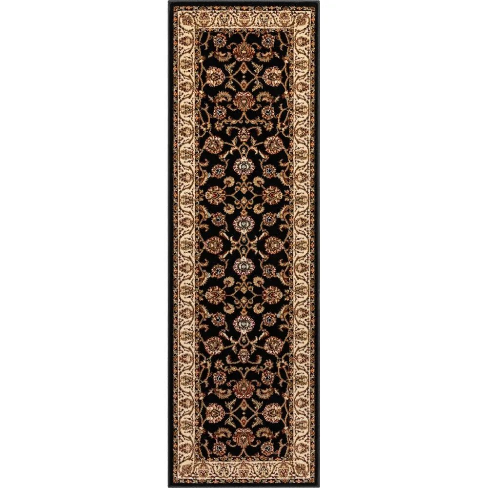 Sarouk Black Traditional Rug