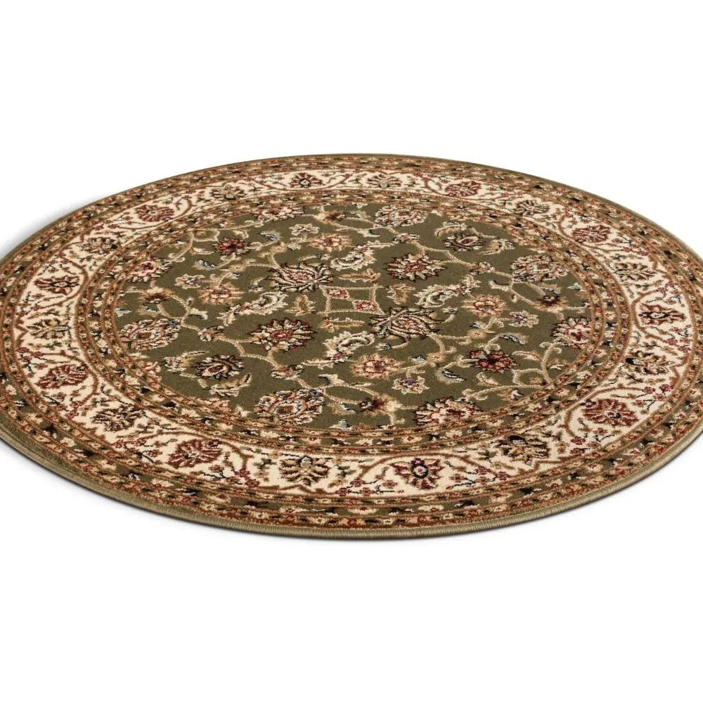 Sarouk Green Traditional Rug