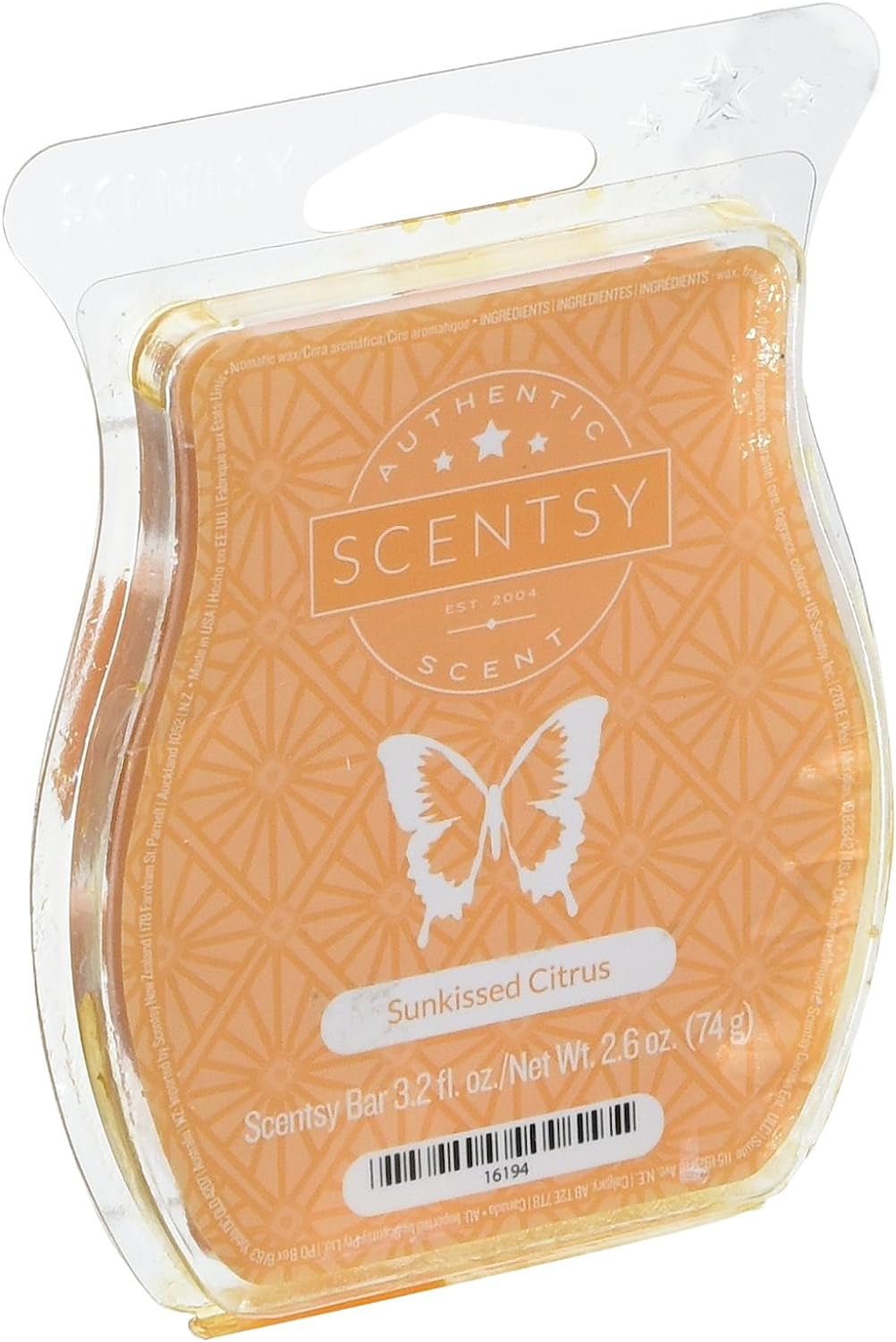 1 X Skinny Dippin' Scentsy Bar Wickless Candle Tart Warmer Wax 3.2 Fl Oz, 8 Squares Home & Garden > Decor > Home Fragrances > Wax Tarts Scentsy Sunkissed Citrus